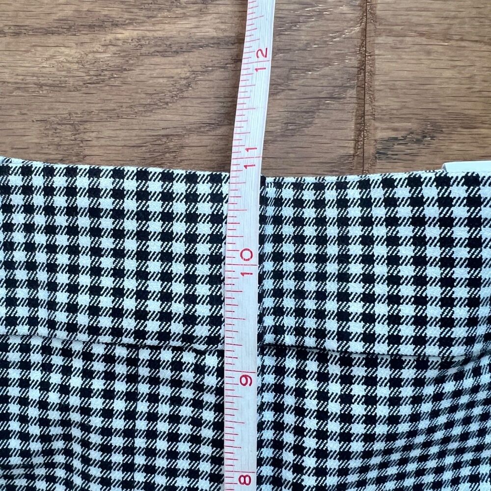 NWT Loft The Riviera Slim Pants Size 12 Curvy Black/White Houndstooth - Picture 10 of 12